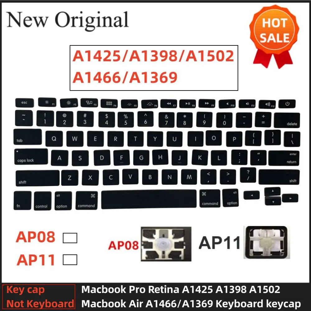AP08 AP11 key cap keyboard KEYCAYS KEYS FOR MACBOOK PRO AIR retina A1425 A1369 A1466 A1502 A1398 Keyboard keycaps Key cap keys