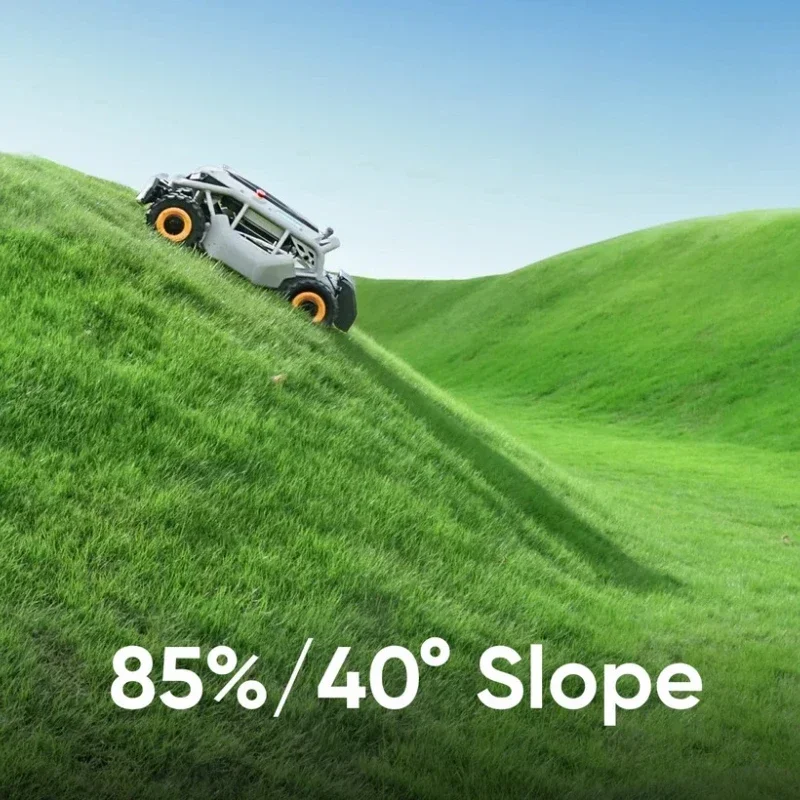 Фото Косилка с дистанционным управлением Газонокосилка 4WD 85% 40 ° Slope (Wide Wheels Edition) Резак для умной дистанционной газонокосилки Steep Slopes №2