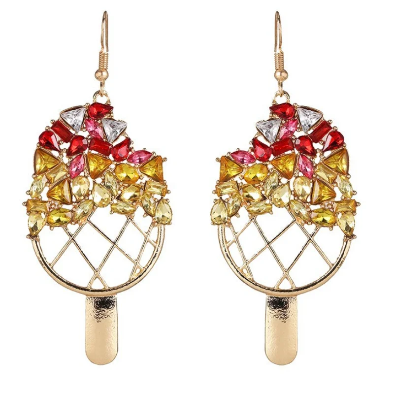 

2021 New Retro Hollow Mango Geometric Earrings Accessories Wholesale