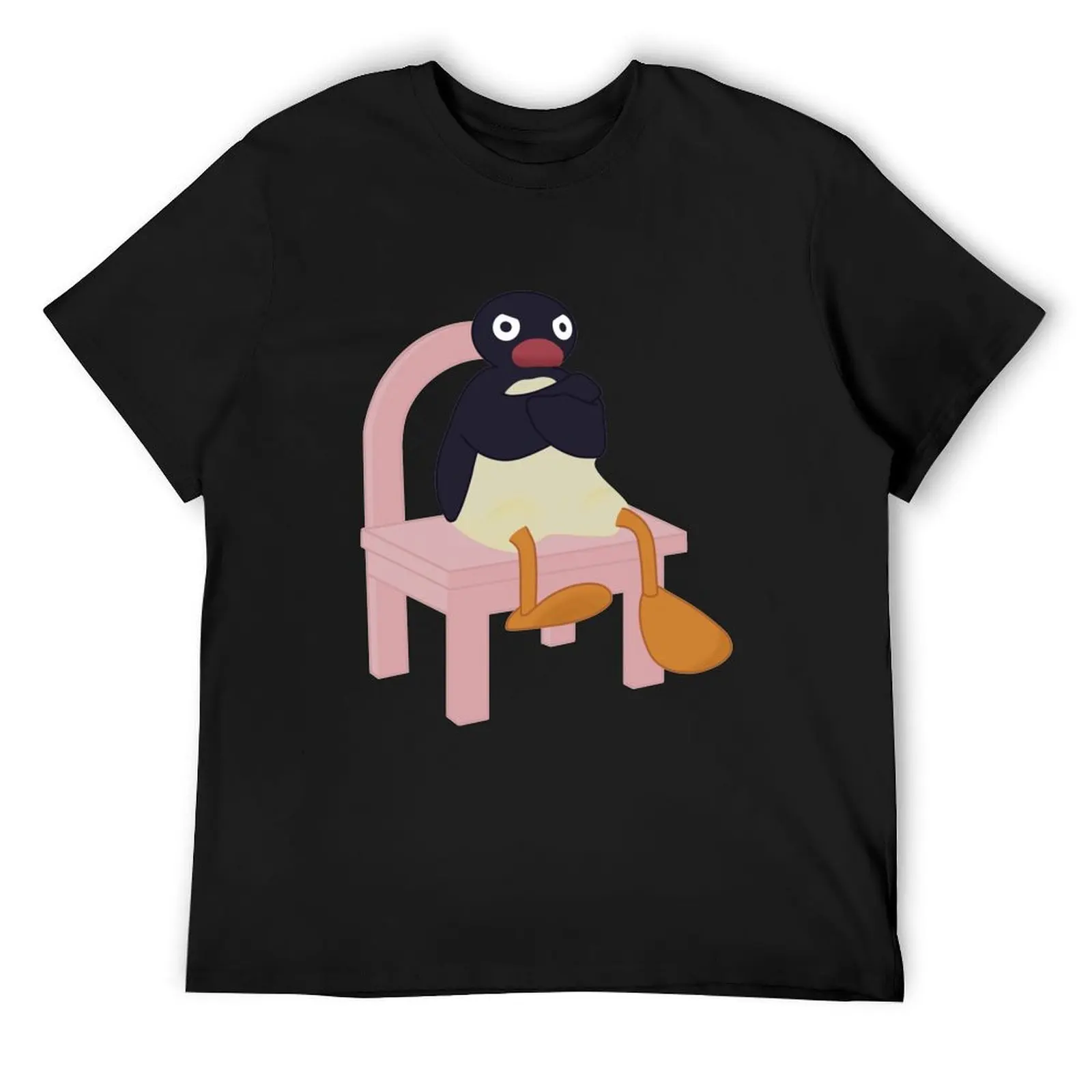 Футболка Grumpy Pingu одежда в стиле аниме эстетическая заготовки фигурки мужская