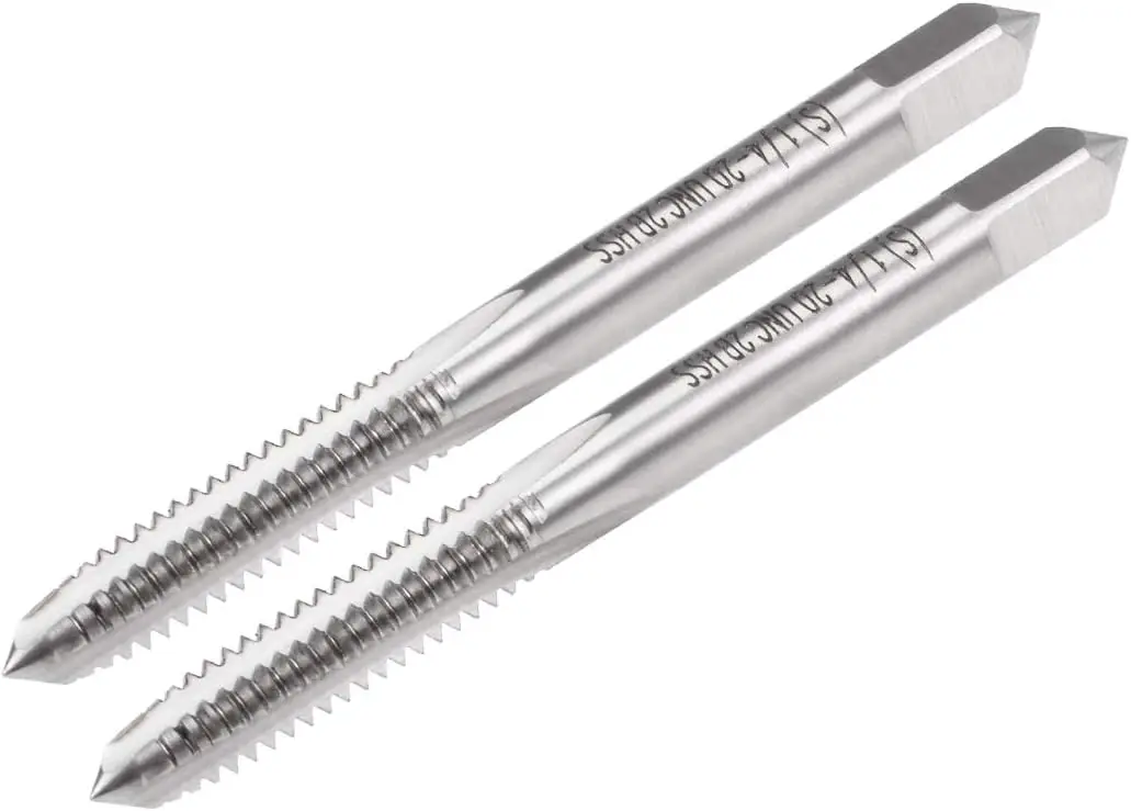 

Machine Tap, 1/4-20UNC 2B Class High Speed Steel Screw Thread Threading Milling Taps Tapping Tool 2pcs
