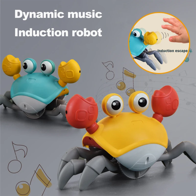 

Induction Escape Crab Charging Electric Pet Music Luminous Toys Children's Toys Birthday Gift Beach Party Interactive Toys