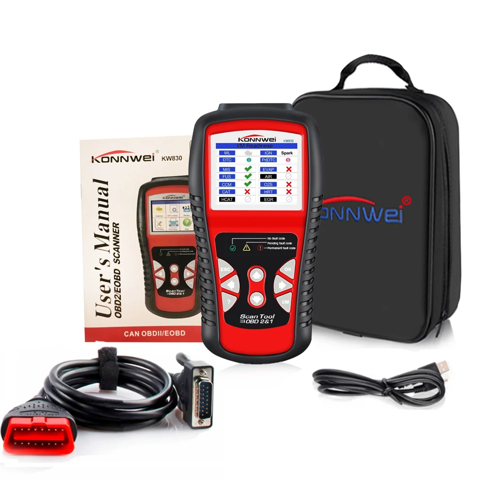 KW830 OBD 2 EOBD CAN Scanner Tool Automatic Code Reader Odb2 Diagnostic Tool Automatic Scanner
