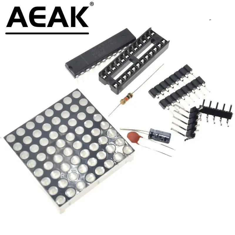 Набор для самостоятельной сборки MAX7219 Модуль точечной Матрицы дисплей модуль MCU