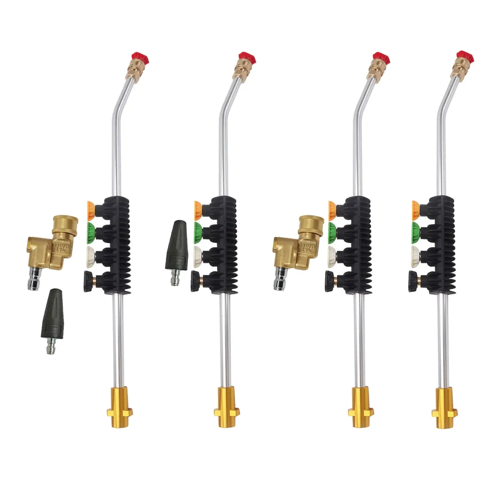 

Metal Jet Lance with Nozzle Tips 2600 PSI Parts Pressure Washers Fittings Quick Connect for K Series