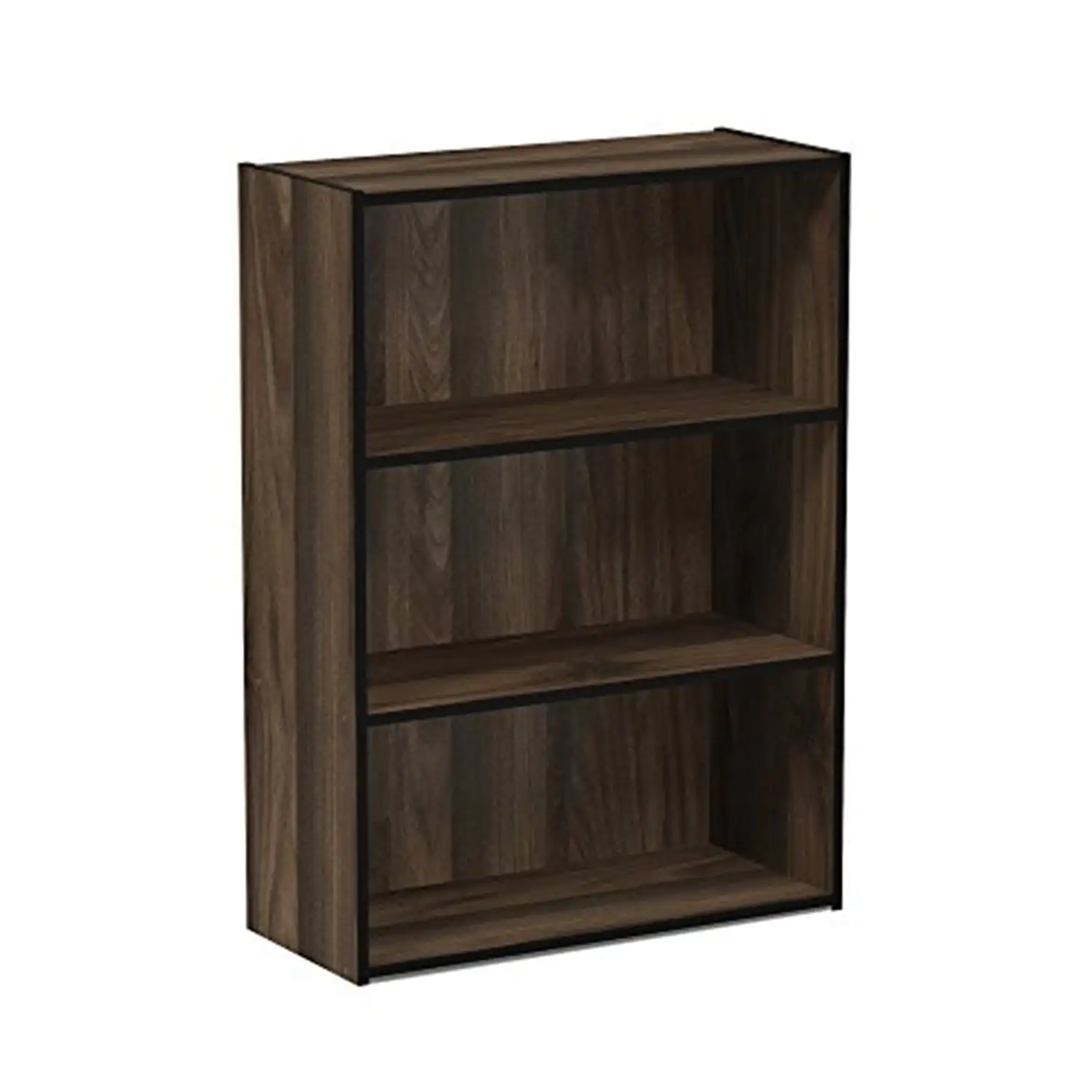 

22.7"W x 9.7"D x 31.5"H 3-Shelf Open Freestanding Shelves, Columbia Walnut