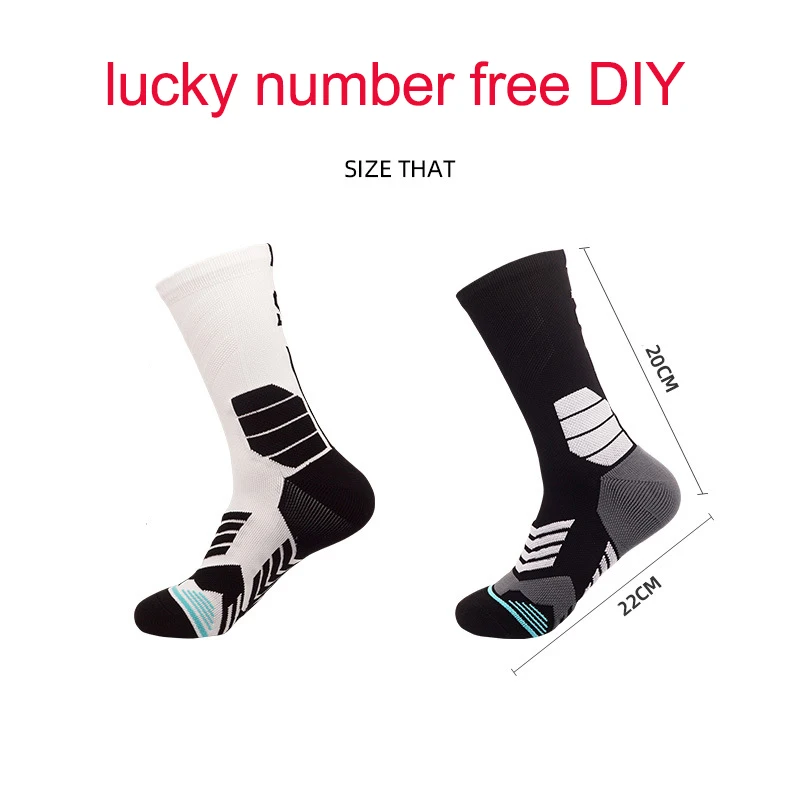 Men Women Sports Socks Basketball Socks  Elite Male Thickening Towel Bottom High Socks Football Sock Cycling Sock Running