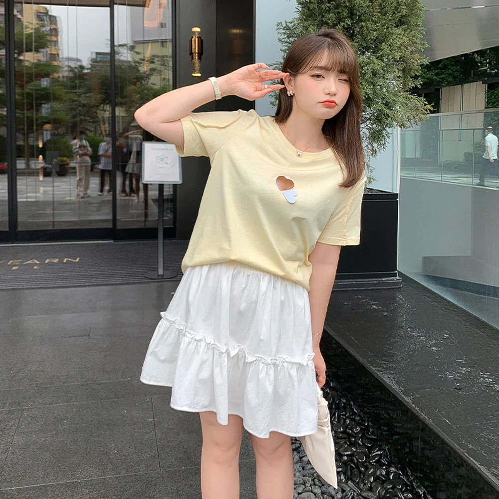 Женская футболка в уличном стиле черная белая или серая короткая Корейском