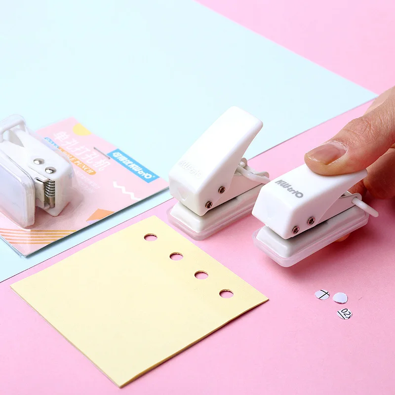 

1 шт., ручной мини-дырокол для скрапбукинга, 3 цвета, 6 мм