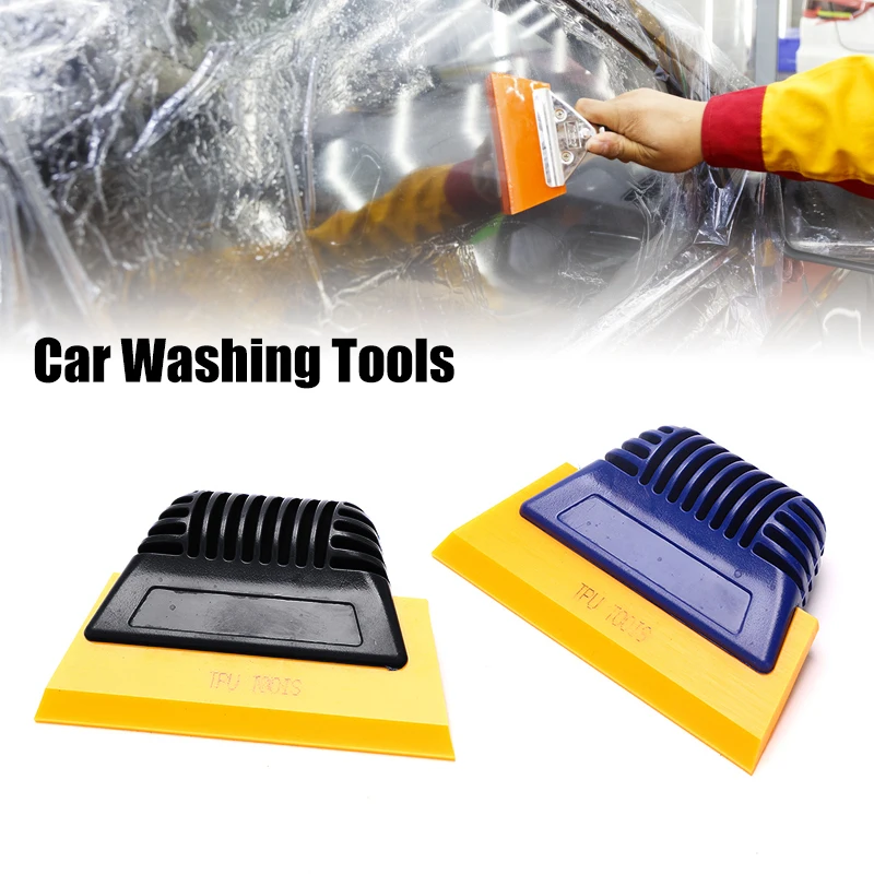 

Soft Silicone Automobiles Windshield Window Glass Water Drying Blade Wiper Cleaning Scraper Tool Car Washing Tools Color Random