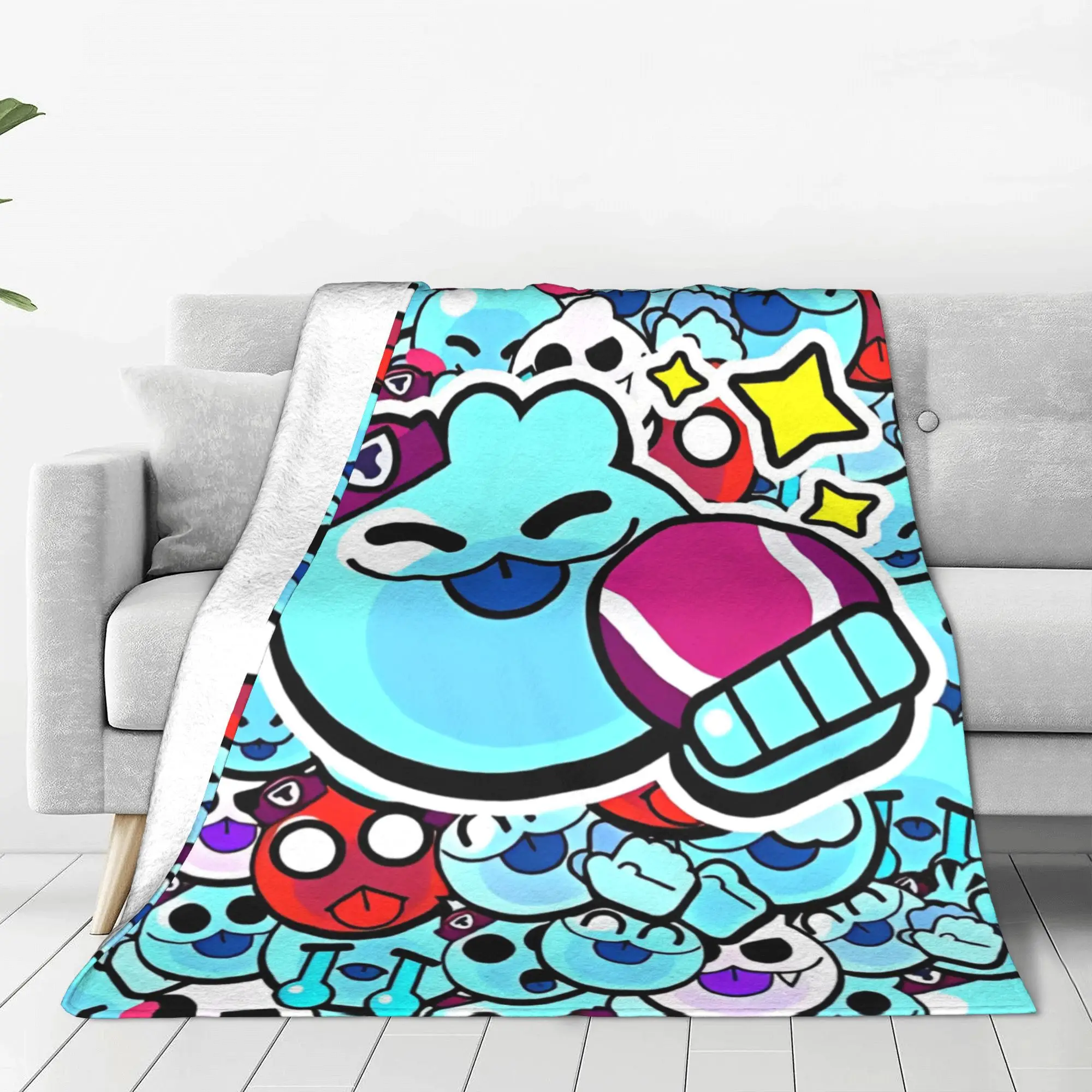 Одеяла с шипами Brawll Emz коралловый флис плюшевый текстильный декор