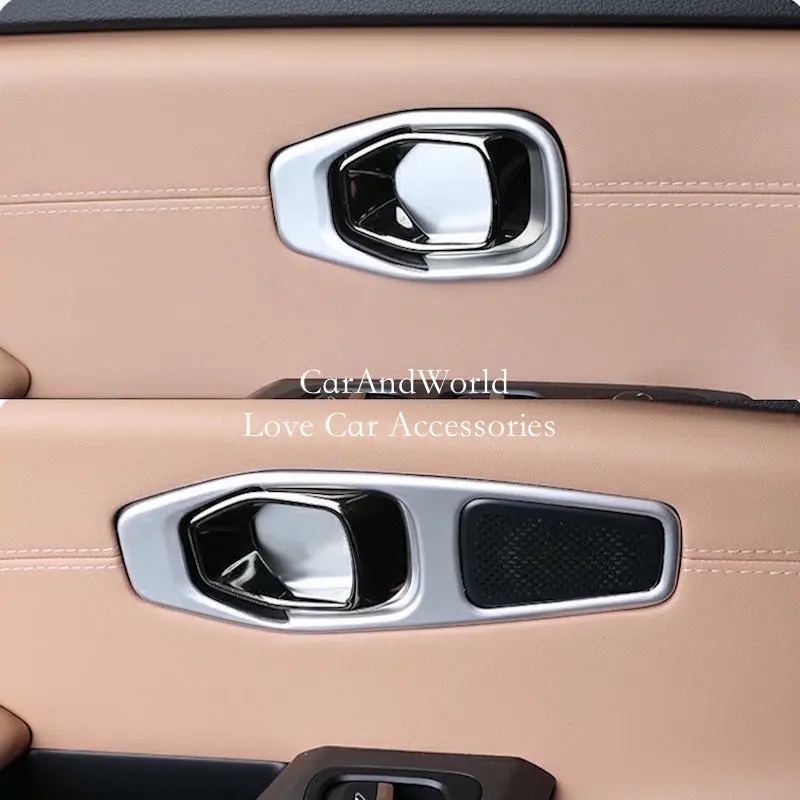 

ABS углеродное волокно внутренняя дверная ручка чаша рамка крышка Защитная отделка автомобильные внутренние аксессуары для NIO EC6 ES6 2019-2023