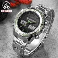 luxury watches mens led digital quartz wristwatch clock man dual time waterproof military sports watch for men relogio masculino