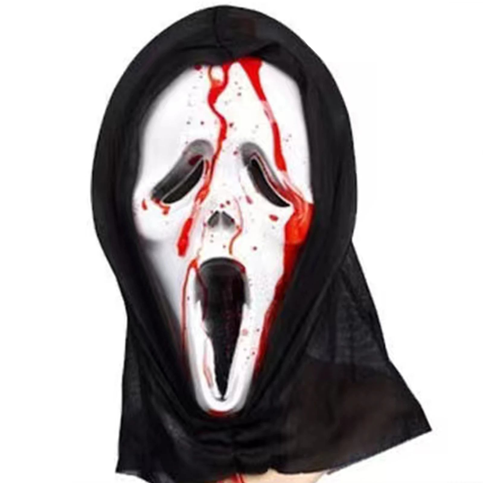 Маска ужасов из фильма Хэллоуин убийца гримаса крик ужасная маска с кожухом для