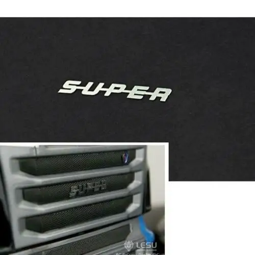 

Metal Super Sticker For 1/14 LESU Tamiyay RC Tractor Truck Outdoor Toys TH02315