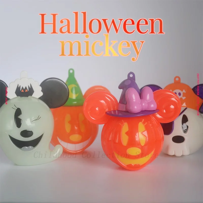 Kawaii Disney Микки Минни Маус Хэллоуин Серия Скелет Тыква экшн-фигурки ToysAnime куклы