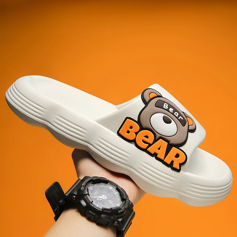 

Original Men's Slippers Thick Sole Cloud Slipper Men Slides Cartoon Indoor House Shoes Women Clappers Trend Girls Summer Sandals