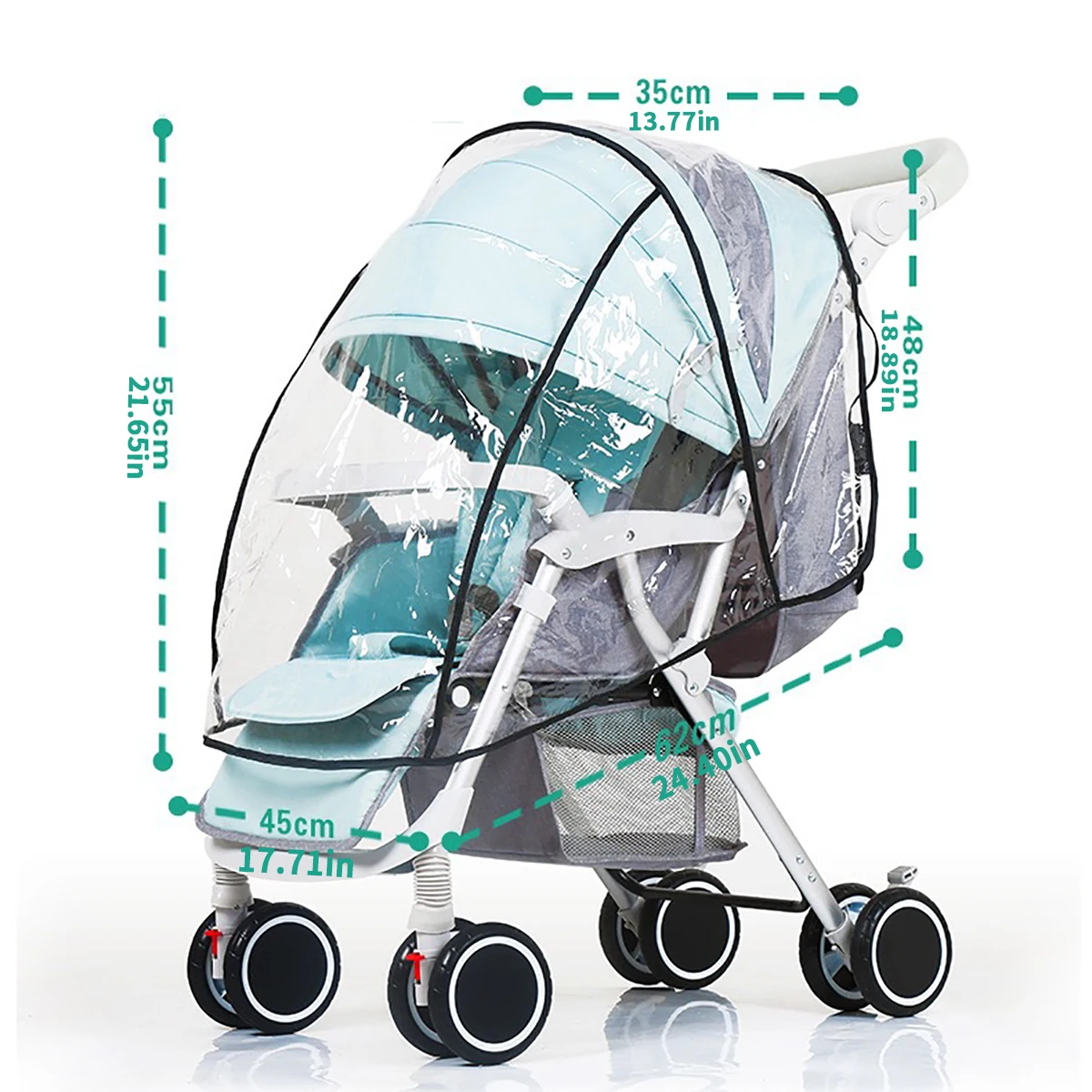 Чехол от дождя для детской коляски ветрового стекла