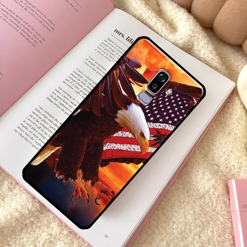 Американский флаг США чехол с орлом для Samsung Galaxy J7 J5 J3 2016 J1 A3 A5 2017 A6 A8 J4 J6 Plus A9 2018 Coque