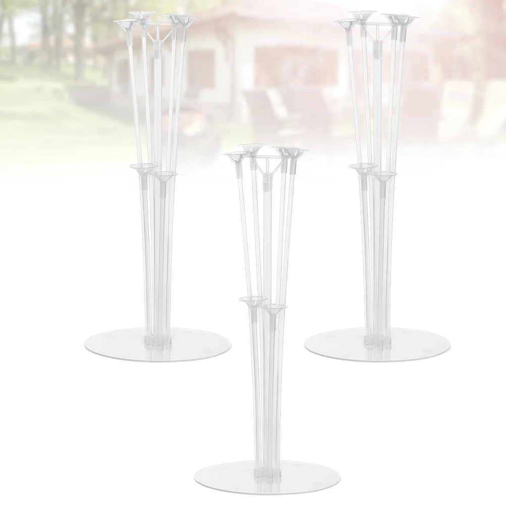 

3 Sets Desktop Stand Balloon Stick Stand Arch Stand Balloon Stand Base Balloons Balloon Arch Balloon Stand Arch Balloon Column