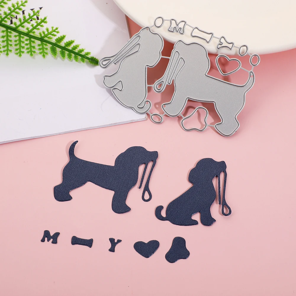 

Dogs Cutting Dies Animals Metal Stamping Die Card Making Scrapbooking Album Decorative Craft DIY Mold Paper Cutter Stencil Dies