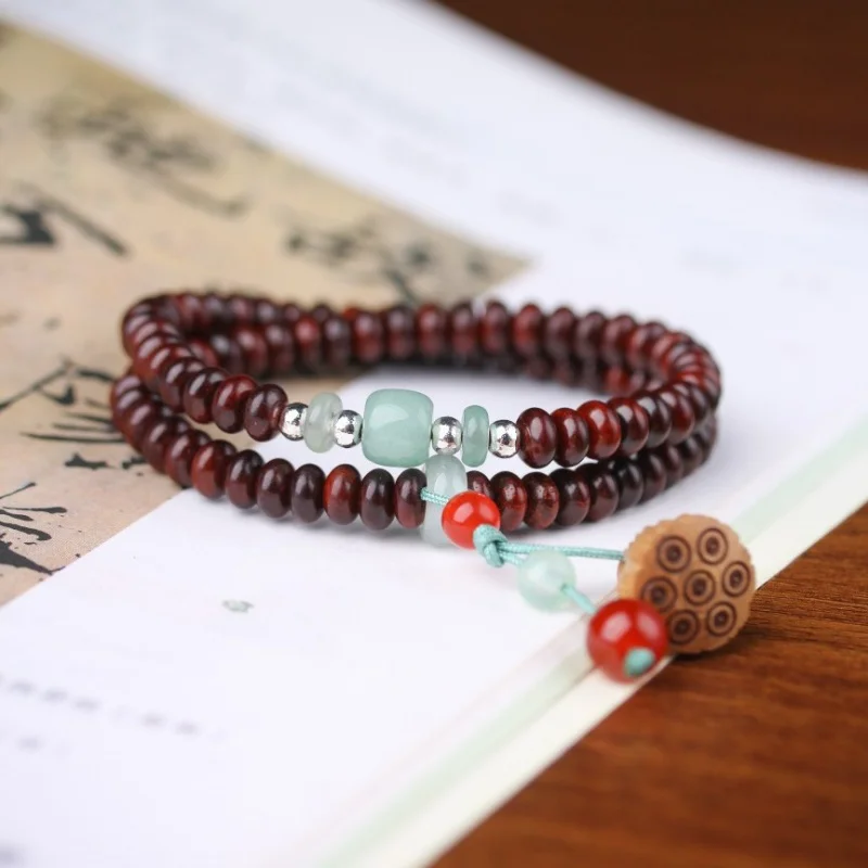 UMQ маленький лист палисандр DIY ручной браслет аксессуары Лотос семян Капсула