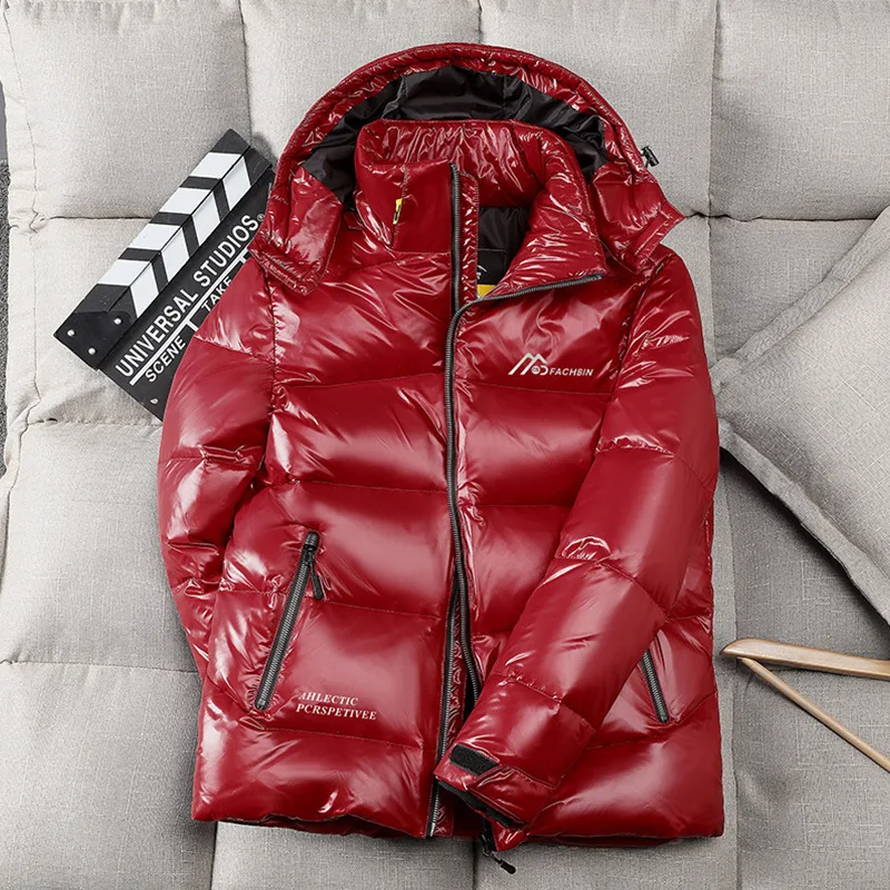 Winter Jacket 2022 New Men's Smart Casual White Duck Down Brand Down Jacket with Hood Detachable Couple Lover Men's Down Jacket