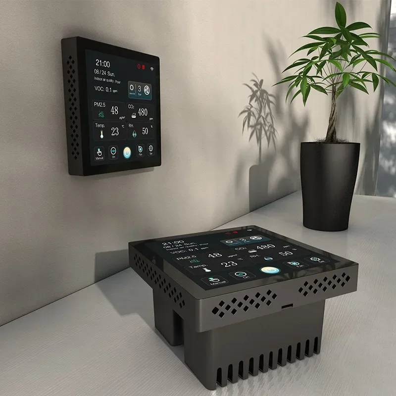 Дистанционное управление конвертером Tuya 4-дюймовый цветной экран Voc PM2 5 дисплей в