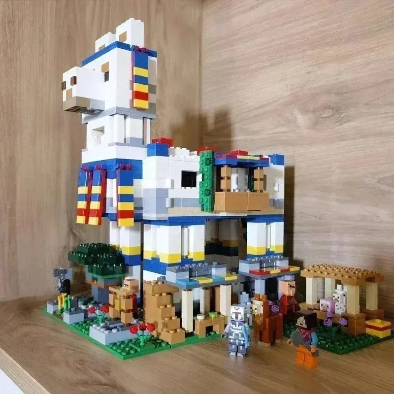 Miniso новый Мир Игра Диснея 1:1 Совместимый Набор Строительных Блоков деревня