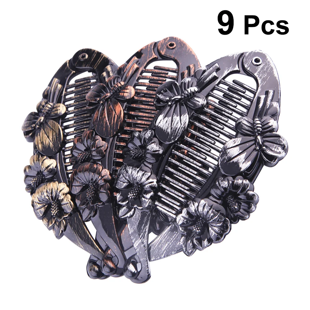 

9pcs Banana Hair Clips Hair Clamps Hair Claw Clips Hair Claw Clips Hair Clamp Hairpins Fashion Hairpin