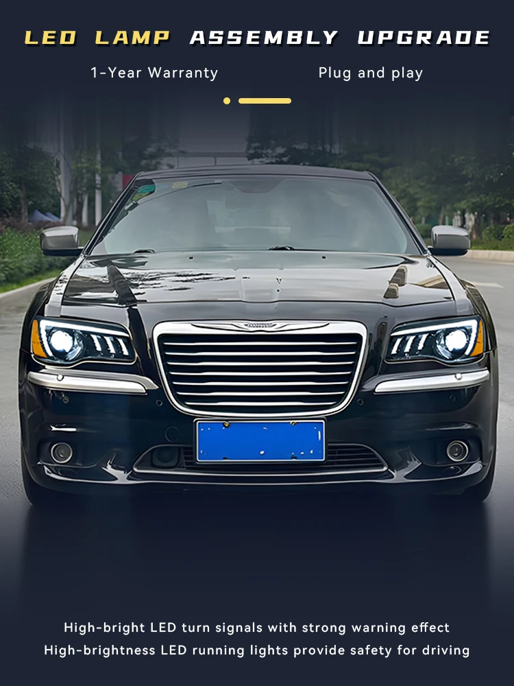 Автомобильные аксессуары для Chrysler 300C 2011-2017 передняя зеркальная фара улучшенный