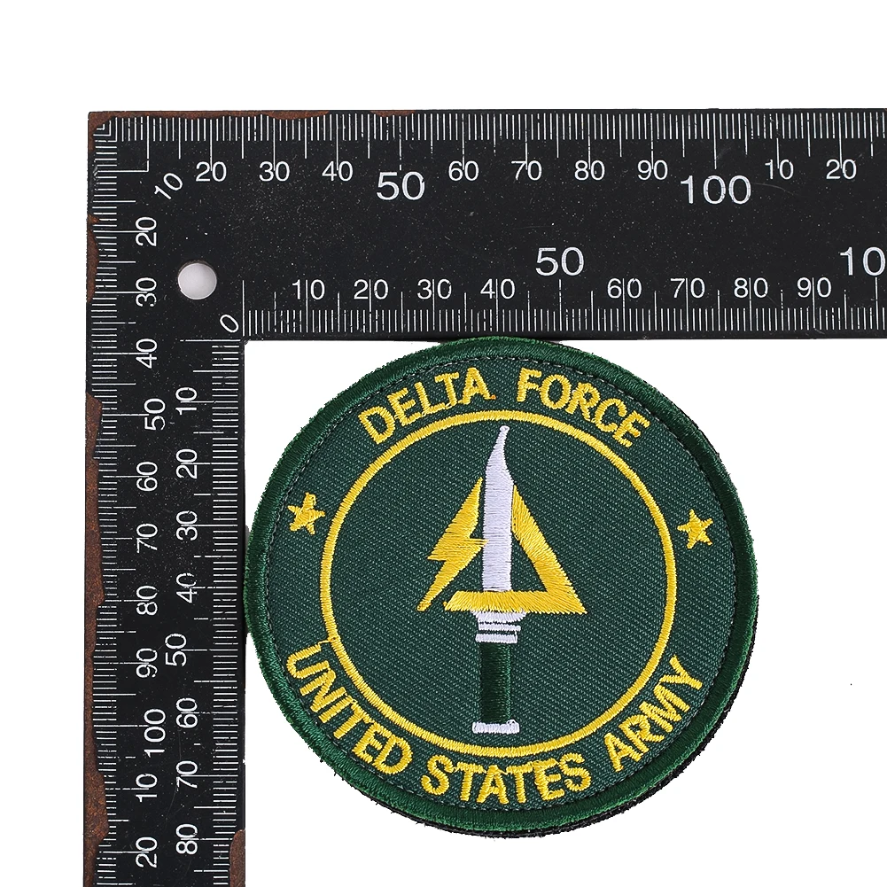 Фото 2 шт., значок Delta Force армии США, тканевая нашивка, военная нашивка, тактическая повязка на руку, рюкзак, аксессуары для шитья одежды №1
