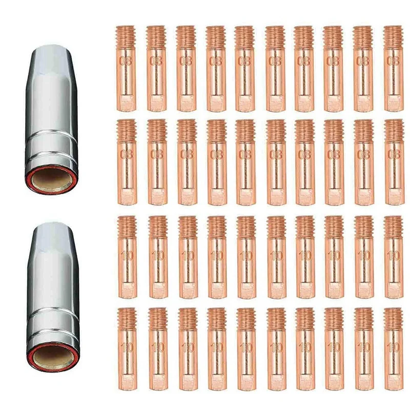 

42 шт., наконечники для сварки Mig Mb15 15Ak, 0,8/1,0 мм, 0,30 дюйма