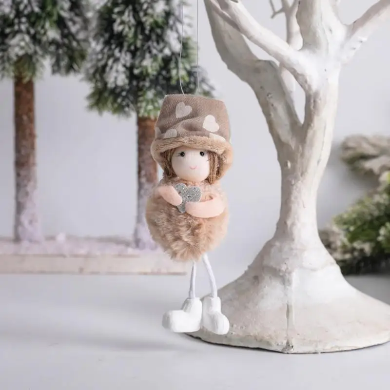 Рождественские украшения подвеска скандинавский ангел девочка кукла плюшевые