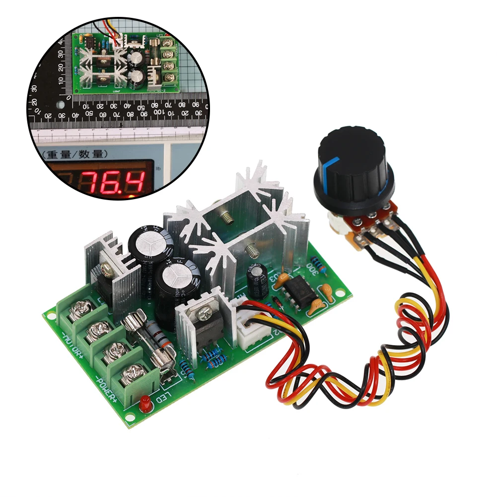 

DC10-60V DC 10-60V Motor Speed Control PWM Motor Speed Controller Switch 20A Current Voltage Regulator High Power Drive Module