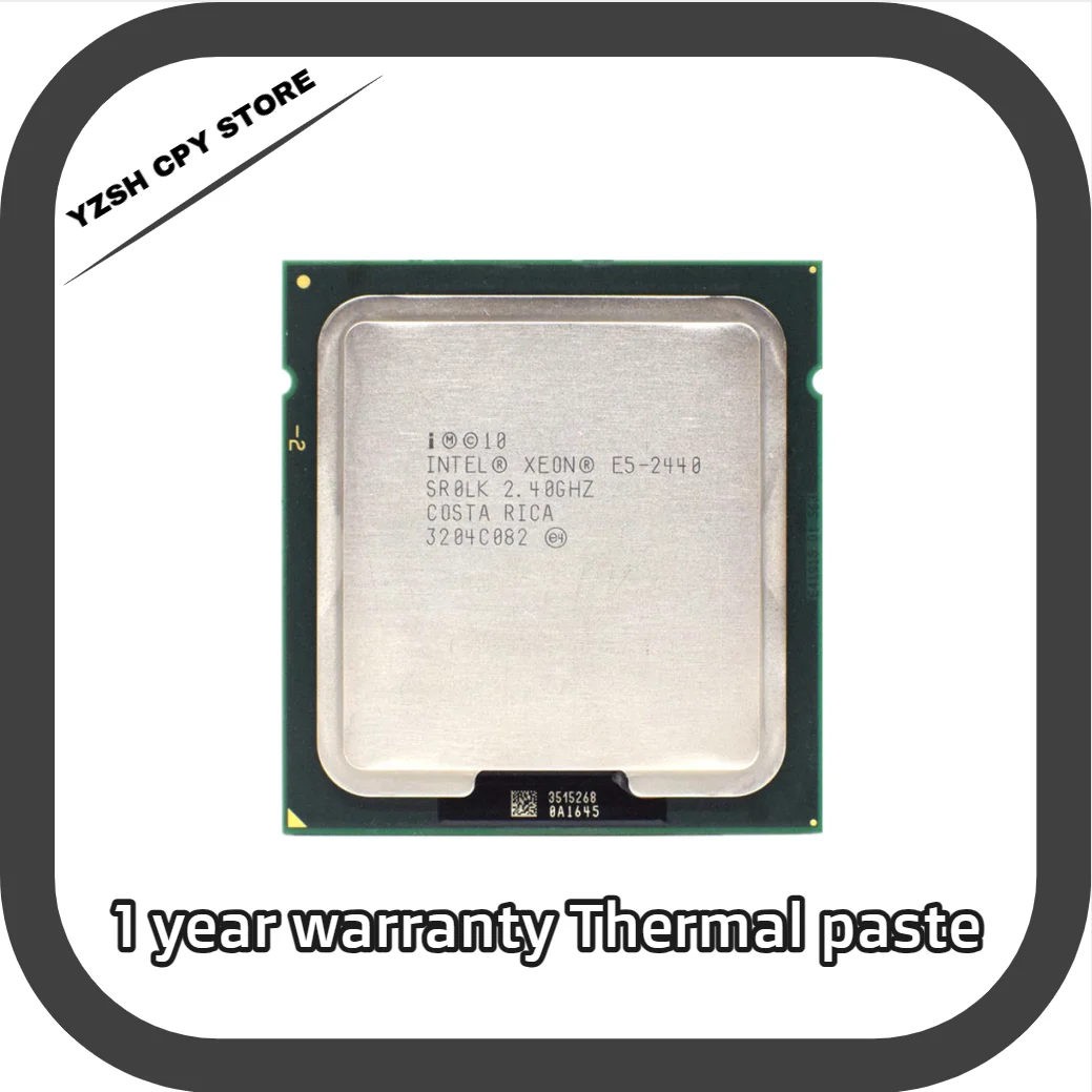 

Intel Xeon E5 2440 SR0LK cpu 2.4GHz 6-Core 15M LGA 1356 processor CPU