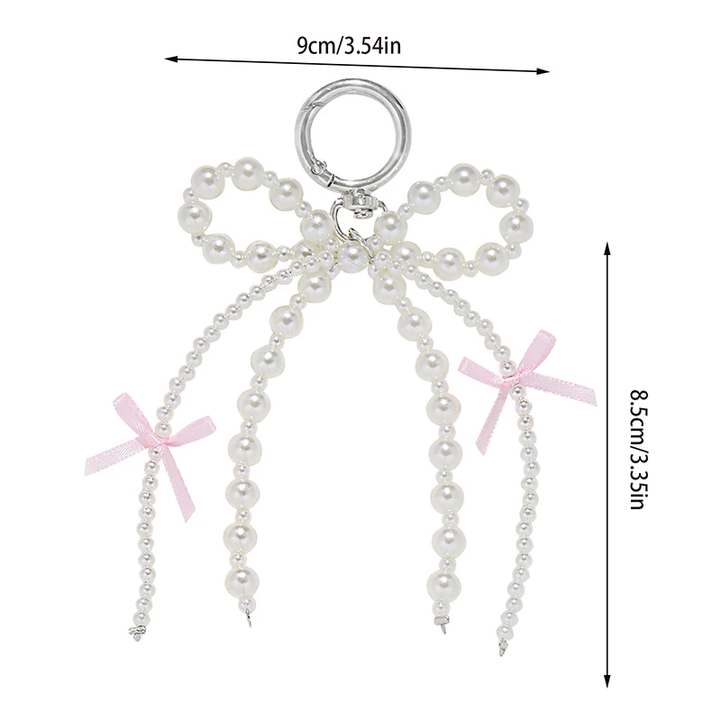 Корейский Стиль Милый Бант С Жемчугом Женская Сумка Кулон Y2K Аксессуар Для Камеры