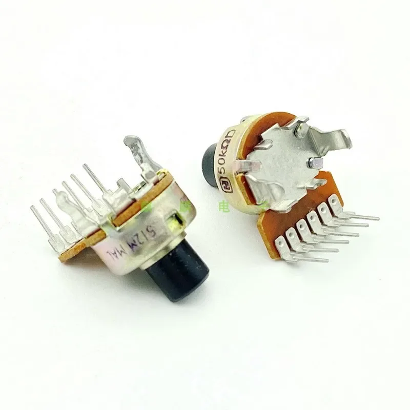 2 шт. R12 тип B50K D50K стерео канал потенциометр регулировки громкости D вал 6 мм