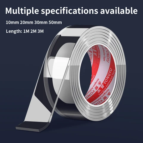 Сверхпрочная нано-двусторонняя лента, высокая адгезия, прозрачное автомобильное украшение, фиксированные украшения, подарок, сверхмощная липкая лента