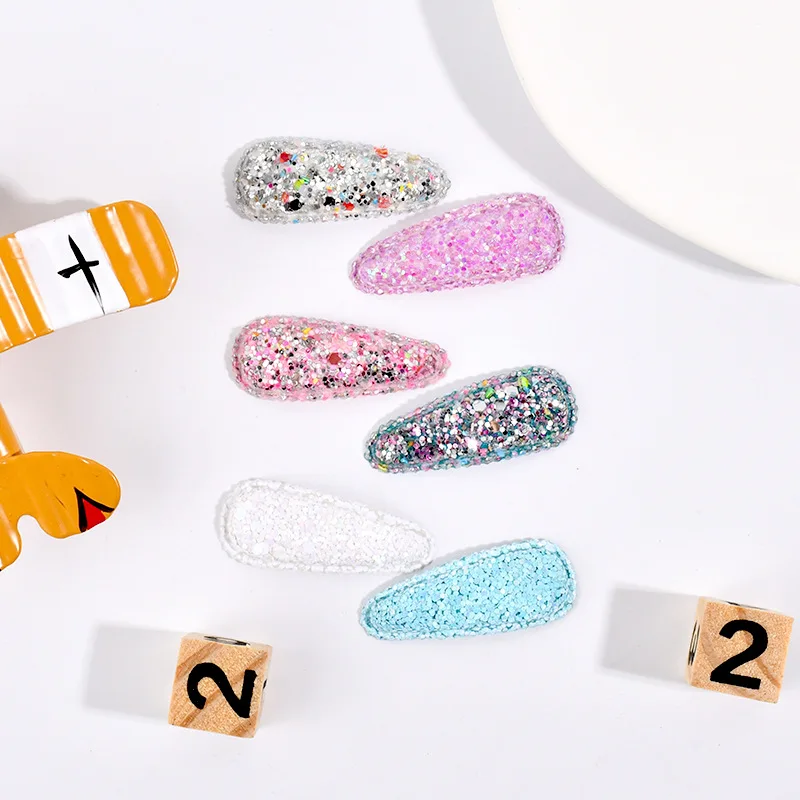 

Зажимы для волос Стразы в форме капли для девочек, аксессуары для волос для детей, 5 шт./комплект