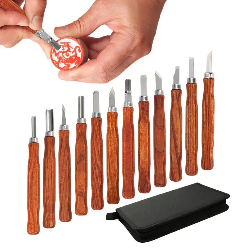 

12 шт./набор, набор ножей для резьбы по дереву