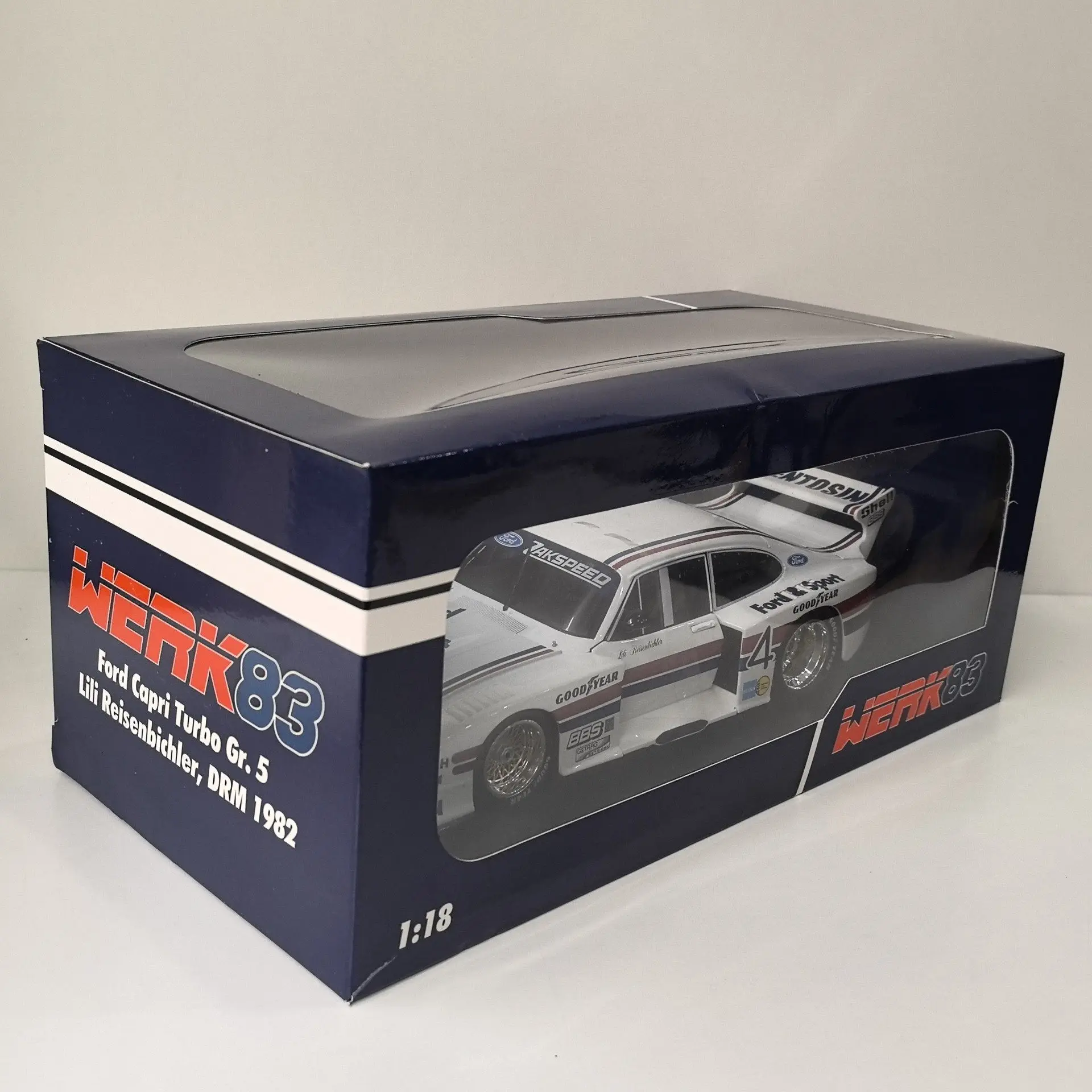 Фото Литой под давлением WERK83 Масштаб 1/18 FORD CAPRI # 4-модель автомобиля Ford Racing Car V7 из сплава №1