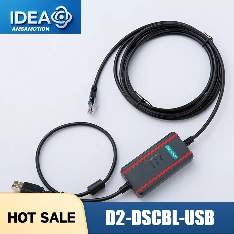 Фото Кабель для программирования D2-DSCBL-USB для ПЛК серии Direct LOGIC CLICK KOYO, USB-RJ12, чип FTDI №1