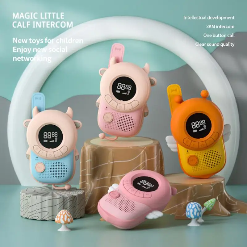 

2PCS Kids Walkie Talkie Electronic Toys Children Toy Gadgets Baby Radio Phone 3km Range Christmas Birthday Gift For Boys Girls