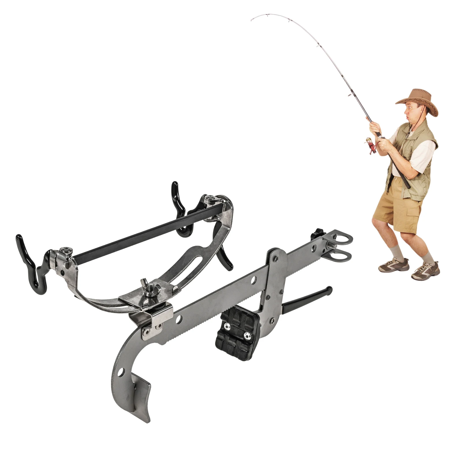 

Stainless Steel Fishing Rod Holder Stainless Steel Rod Stand With Single Or Double Stents For Bank Fishing Single Or Double