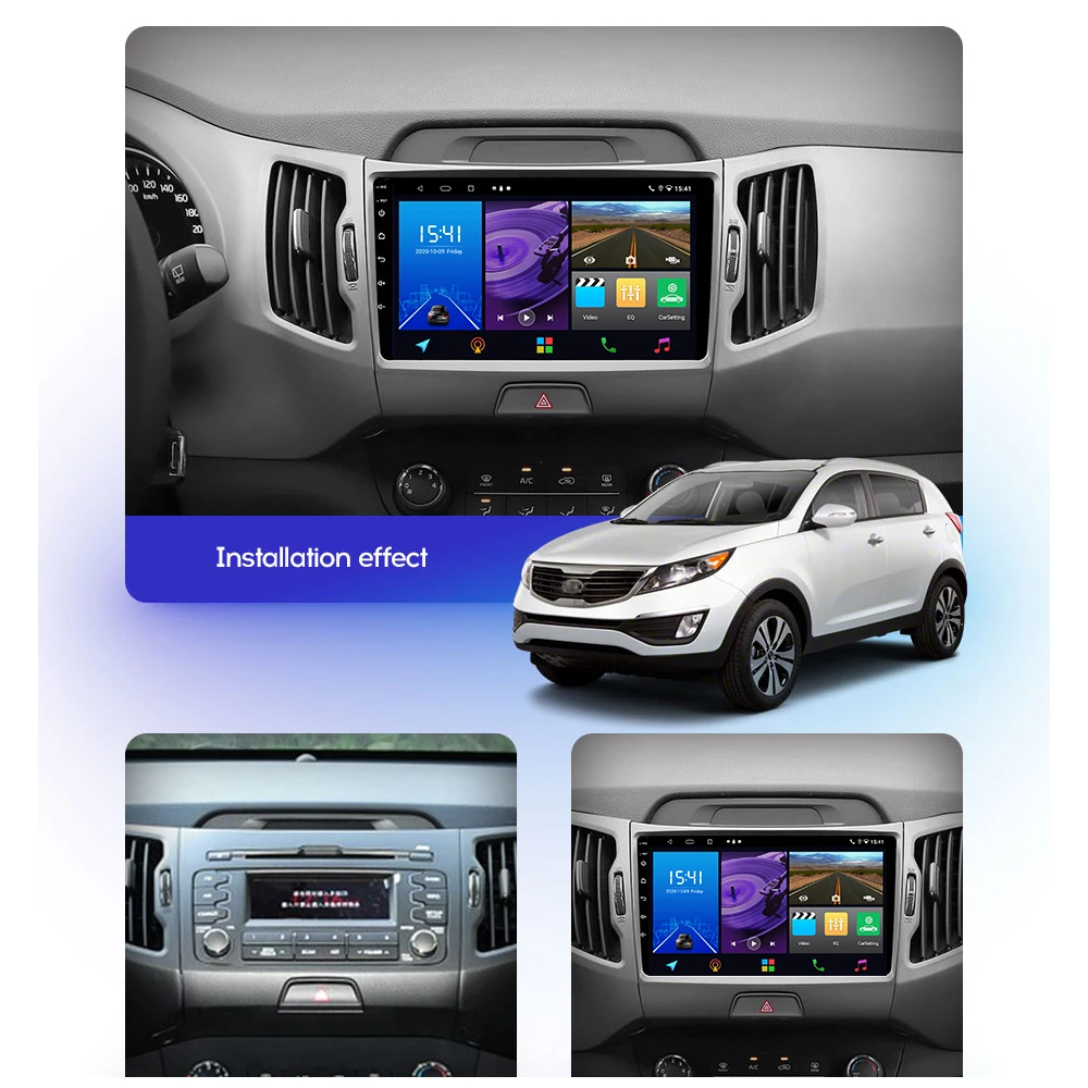 Автомагнитола JIULUNET на Android 11 для KIA Sportage 3 2010 2011-2016 мультимедийный видеоплеер 2din