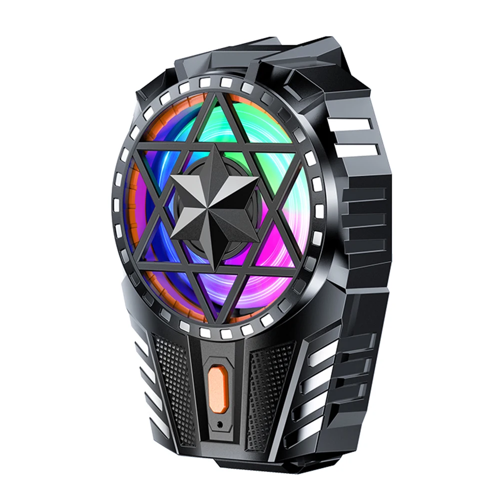 Przenośna chłodnica do gier na telefon komórkowy Zatrzaskowy wentylator chłodzący z 3-stopniową regulacją prędkości m...