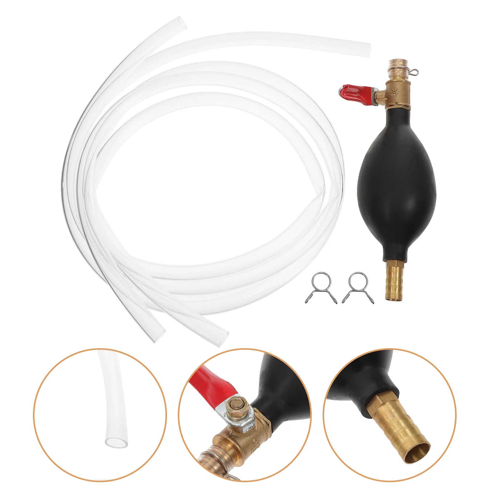 

1Pc Fluid Pump Gasoline Diesel Petrol Fluid Air Cavity Liquid Siphon