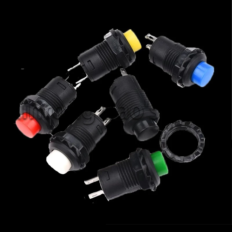 6 шт., кнопочный выключатель с функцией самоблокировки, 5 А, В переменного тока