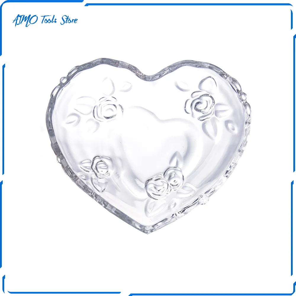 

Simple love creative plate good-looking plate net red style glass fruit plate glass modern minimalist transparent plate